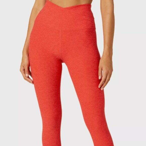 Beyond Yoga NWT Spacedye At Your Leisure High Waisted Legging Large Red $99 - Picture 1 of 2